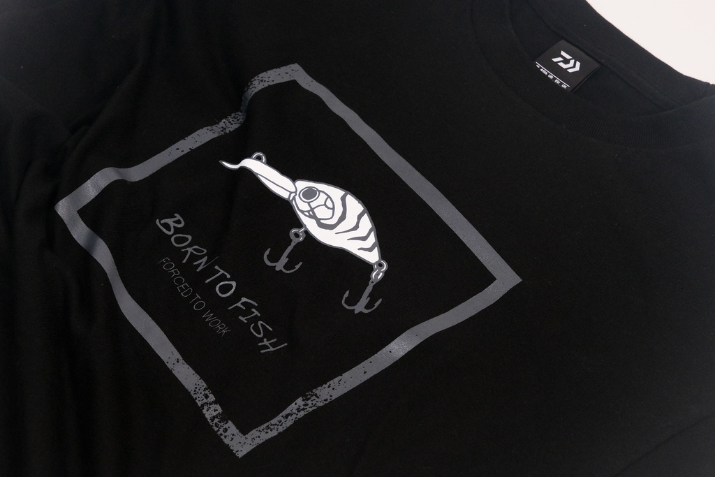 TEE-SHIRT BORN TO FISH NOIR