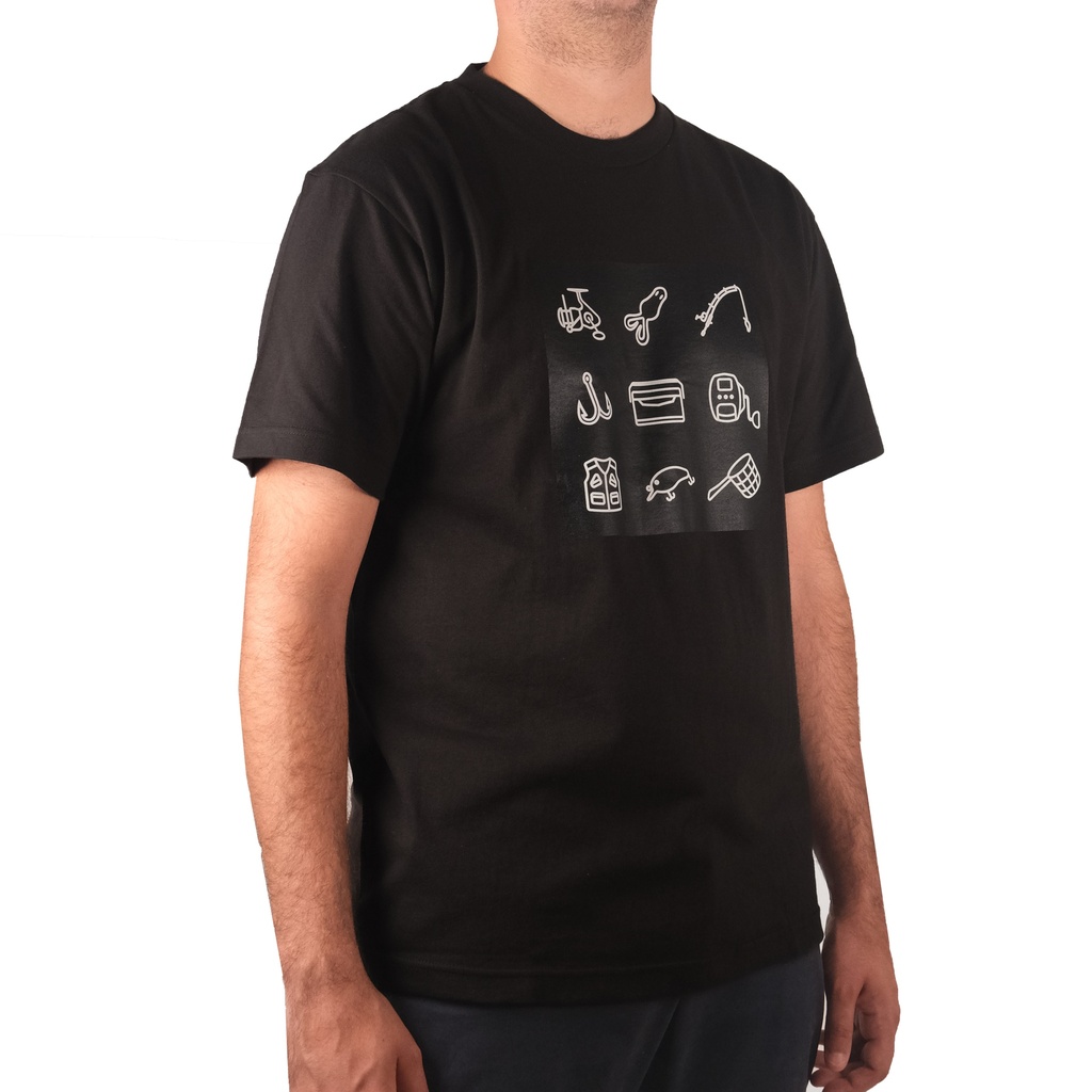 TEE-SHIRT PICTO NOIR