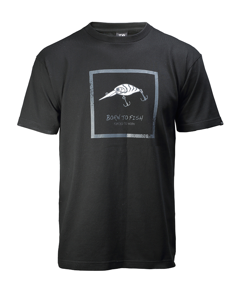 TEE-SHIRT BORN TO FISH NOIR