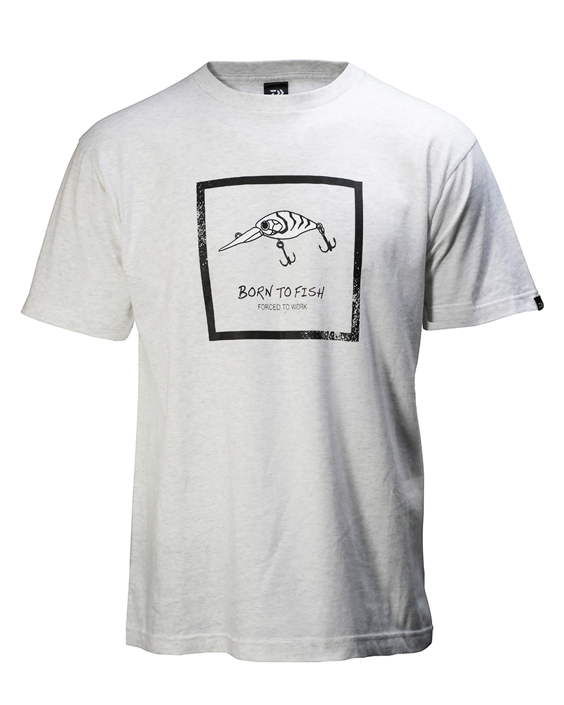 TEE-SHIRT BORN TO FISH GRIS
