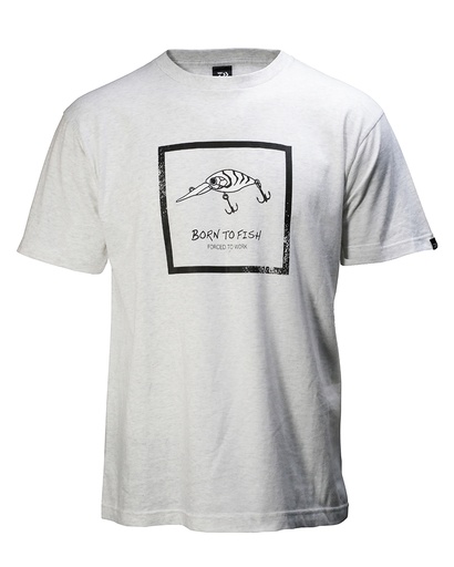 TEE-SHIRT BORN TO FISH GRIS